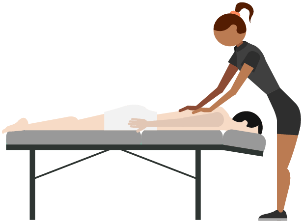 single massage in any massage technique
